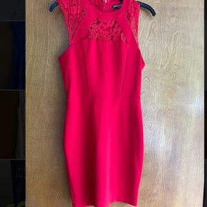 Express red cocktail dress. Size 2. Worn once. Like new condition.